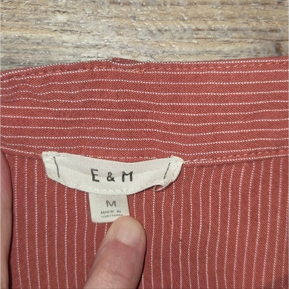 E&M Button Front Mini Skirt - Picture 4 of 7
